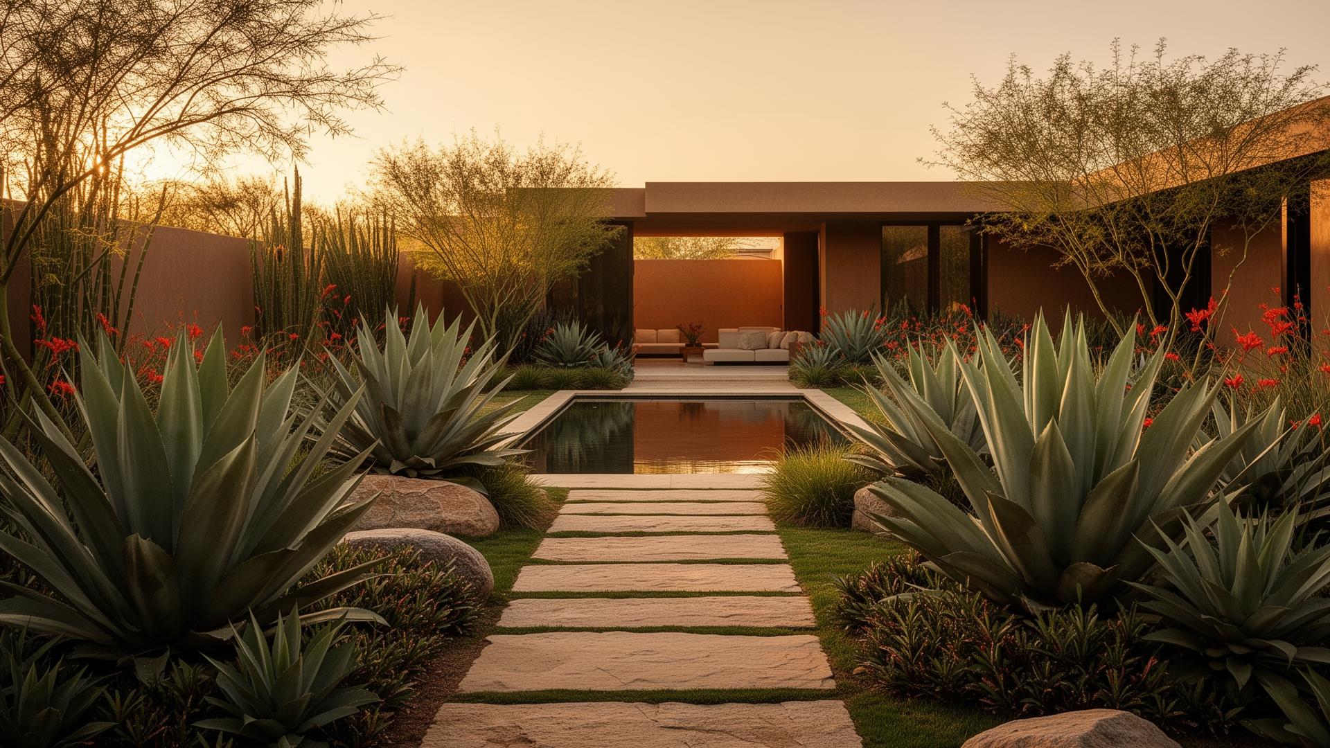 Jardín contemporáneo mexicano diseñado por Claudia Siles